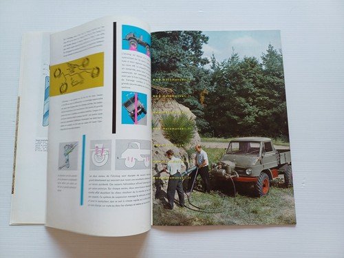 Mercedes Benz Unimog 1960 depliant francese originale