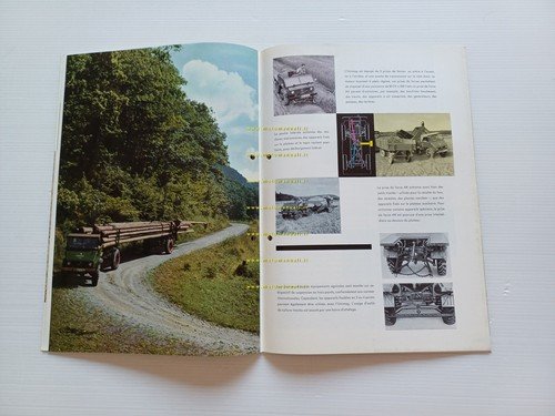 Mercedes Benz Unimog 1960 depliant francese originale