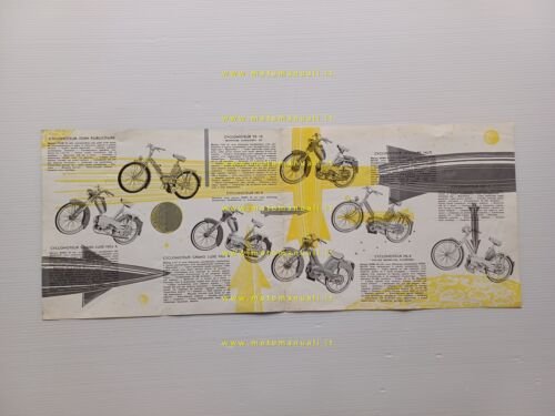 Mercier modelli 50 - 125 1959 depliant originale francese