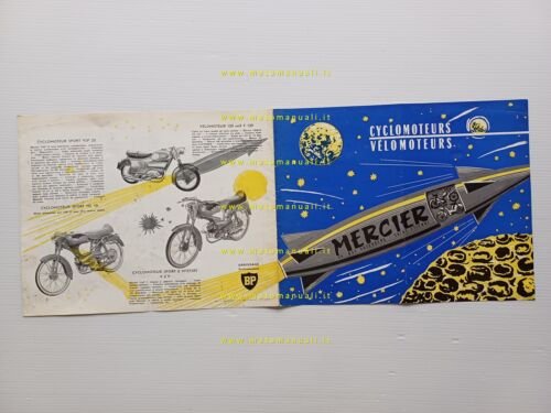 Mercier modelli 50 - 125 1959 depliant originale francese