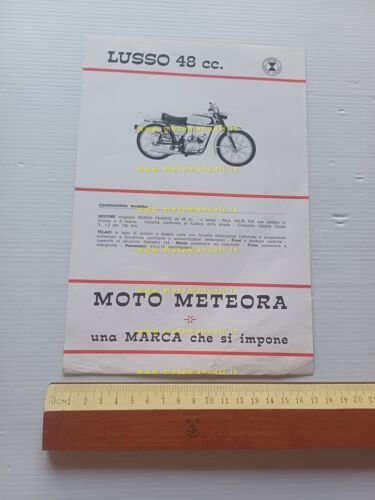 Meteora 50 Lusso 3M 1973 depliant italiano originale