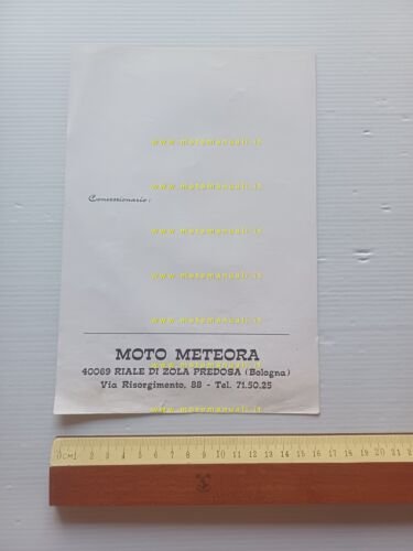 Meteora 50 Lusso 3M 1973 depliant italiano originale