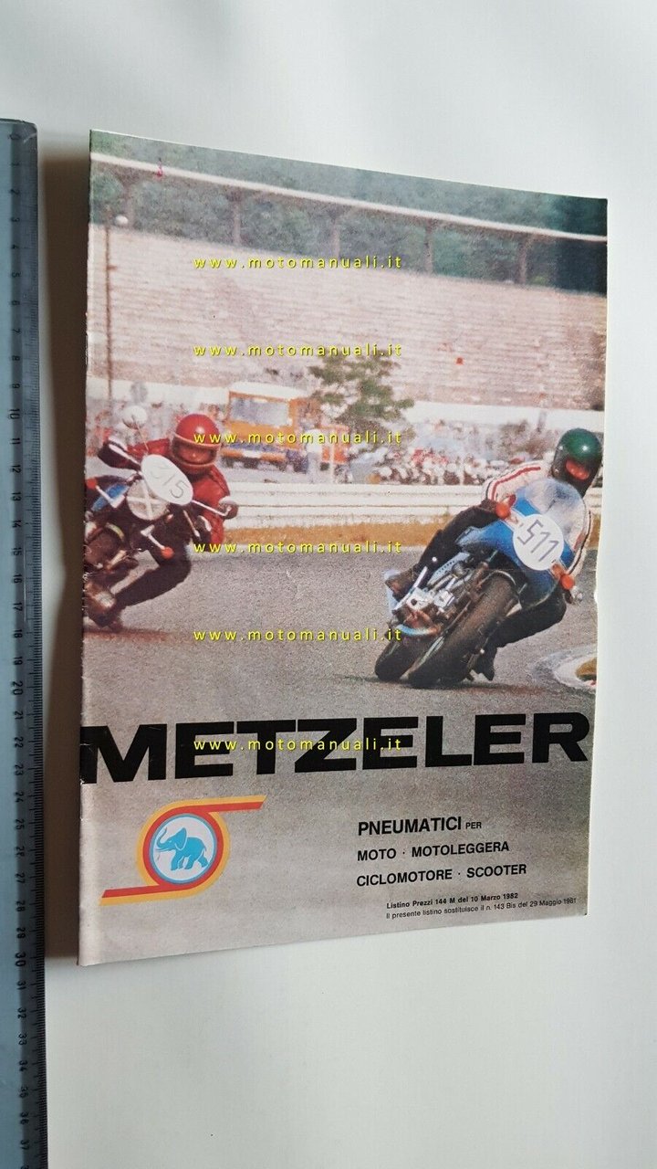Metzeler Pneumatici brochure originale anni 70