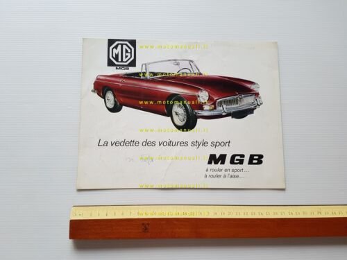 MG B 1800 1968 depliant originale francese