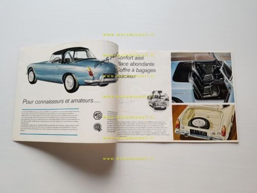 MG B 1800 1968 depliant originale francese