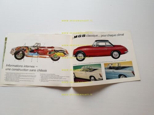 MG B 1800 1968 depliant originale francese