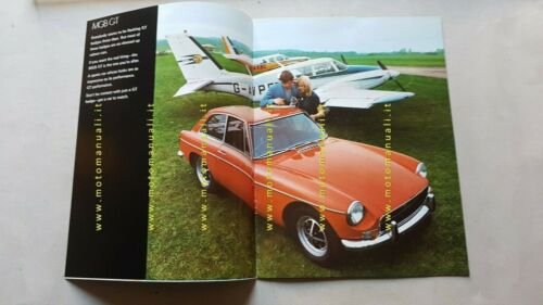 MG-B GT anni 70 depliant inglese originale brochure