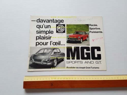 MG C 1968 depliant originale francese