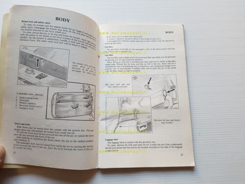 MG MG-B 1963 manuale uso manutenzione libretto originale INGLESE