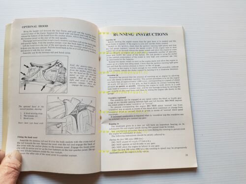 MG MG-B 1963 manuale uso manutenzione libretto originale INGLESE