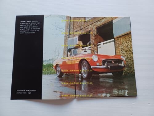 MG MGB 1.8 anni 70 depliant italiano originale
