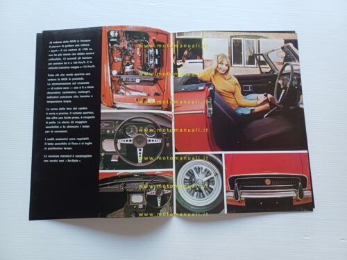 MG MGB 1.8 anni 70 depliant italiano originale