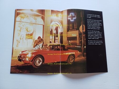 MG MGB 1.8 anni 70 depliant italiano originale