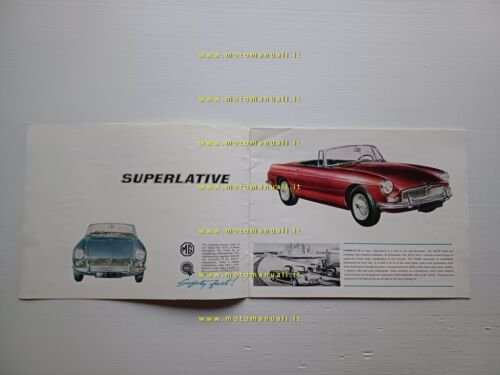 MG MGB 12.1963 depliant inglese originale