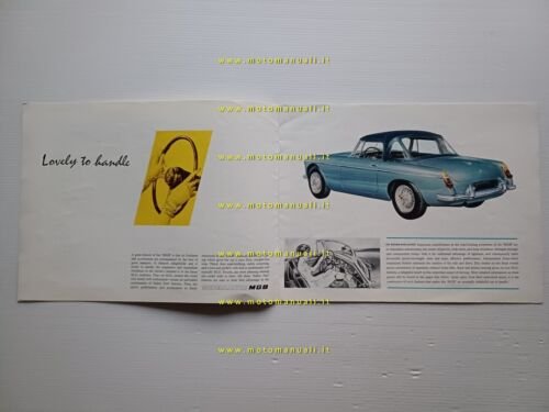 MG MGB 12.1963 depliant inglese originale