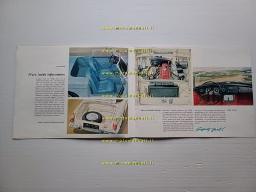 MG MGB 12.1963 depliant inglese originale
