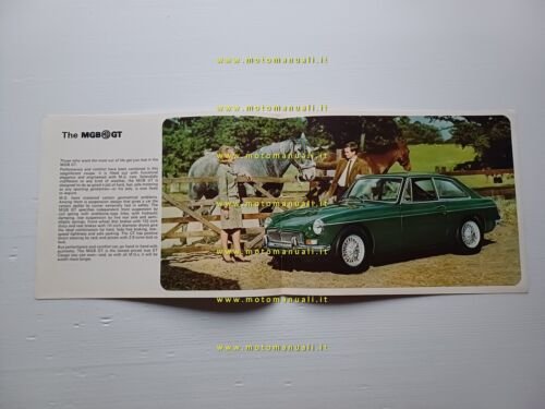 MG MGB GT 12.1965 depliant inglese originale