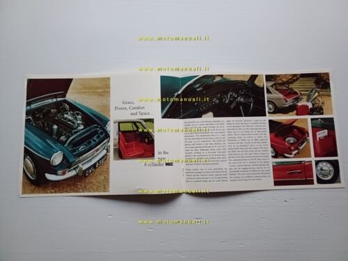 MG MGC 1967 depliant inglese originale