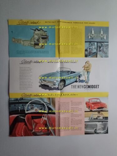 MG Midget 1965 depliant inglese originale