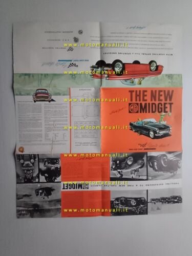 MG Midget 1965 depliant inglese originale