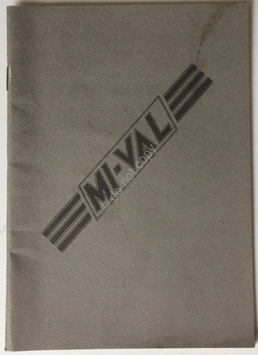 Mi. Val. - Motocicli - Libretto istruzioni - Anastatica | Immagine principale