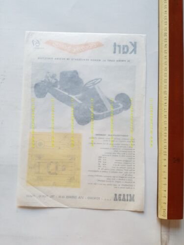 MIABA Boomerang KART 1961 depliant ITALIANO originale