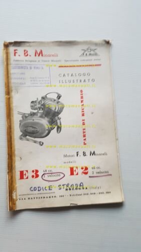 Minarelli 48 motore E3 - E2 1960 catalogo ricambi originale …