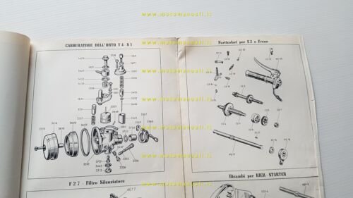 Minarelli 48 motore E3 - E2 1962 catalogo ricambi originale …