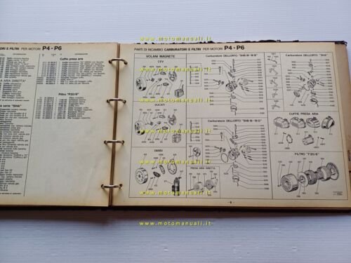 Minarelli catalogo ricambi generale motori 1979 originale spare parts catalogue