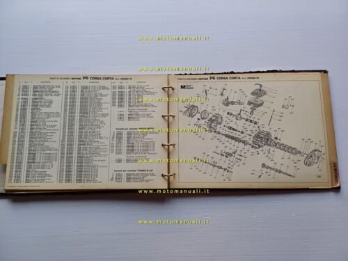 Minarelli catalogo ricambi generale motori 1979 originale spare parts catalogue