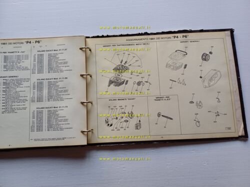 Minarelli catalogo ricambi generale motori 1979 originale spare parts catalogue