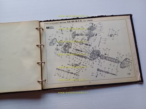 Minarelli catalogo ricambi generale motori 1979 originale spare parts catalogue