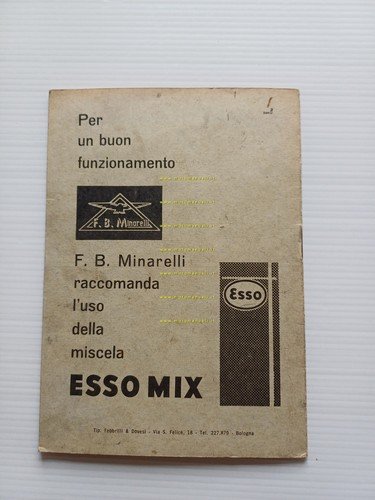 Minarelli motore 3V 48 anni 60 manuale uso originale italiano …