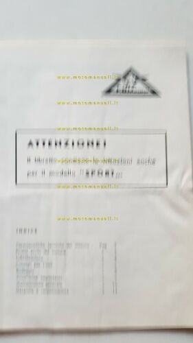 Minarelli motore 3V 50 1966 manuale uso originale italiano owner's …