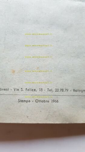 Minarelli motore 3V 50 1966 manuale uso originale italiano owner's …