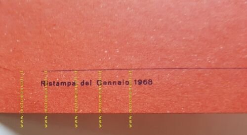 Minarelli motore 50 Normale Sport 1968 manuale uso ITALIANO originale