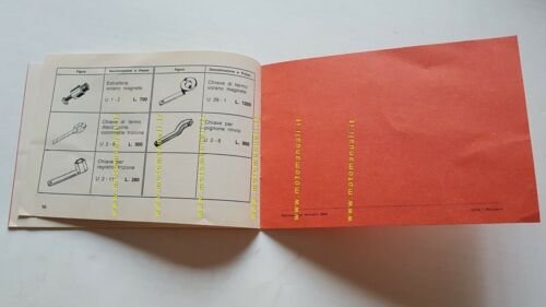 Minarelli motore 50 Normale Sport 1968 manuale uso ITALIANO originale