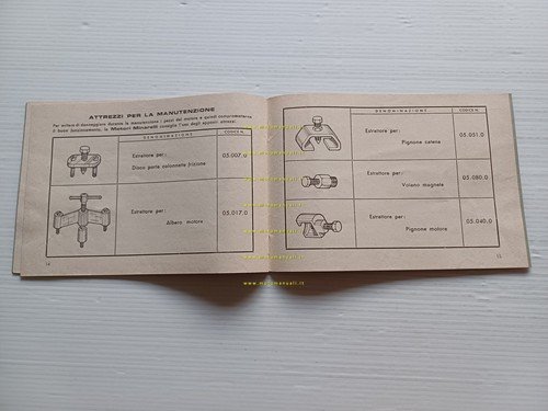 Minarelli motore 50 P4A - P4CS 1976 manuale uso manutenzione …