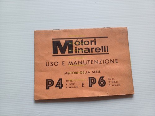 Minarelli motore 50 P6 - P4 1980 manuale uso originale …