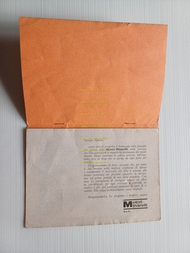 Minarelli motore 50 P6 - P4 1980 manuale uso originale …