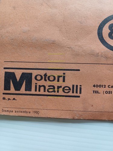 Minarelli motore 50 P6 - P4 1980 manuale uso originale …