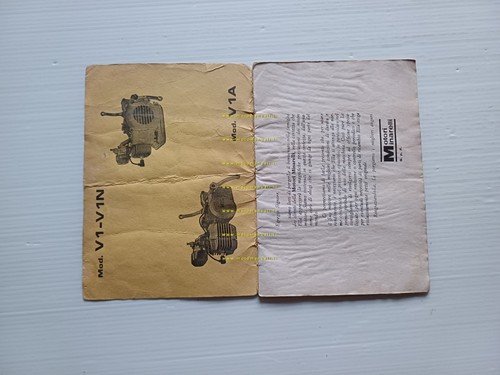 Minarelli motore 50 V1- V1N-V1A 1980 manuale uso manutenzione italiano …
