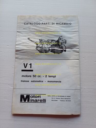 Minarelli motore 50 V1 1969 catalogo ricambi originale