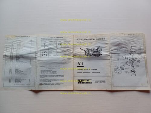 Minarelli motore 50 V1 1969 catalogo ricambi originale