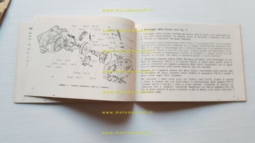 Minarelli motore 50 V1 1971 manuale uso manutenzione italiano originale