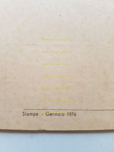 Minarelli motore 50 V1 1976 manuale uso manutenzione originale owner's …