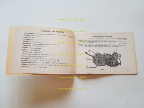 Minarelli motore 50 V1 1976 manuale uso manutenzione originale owner's …
