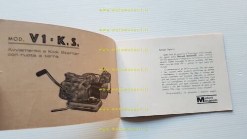Minarelli motore 50 V1 K.S. 1972 manuale uso manutenzione italiano …