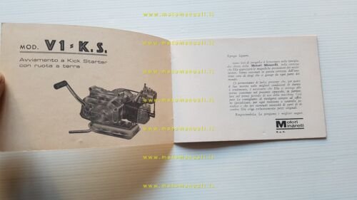 Minarelli motore 50 V1 K.S. 1973 manuale uso manutenzione italiano …