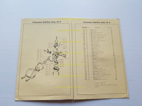 Minarelli Motore P1 48 anni 60 catalogo ricambi originale Parts …